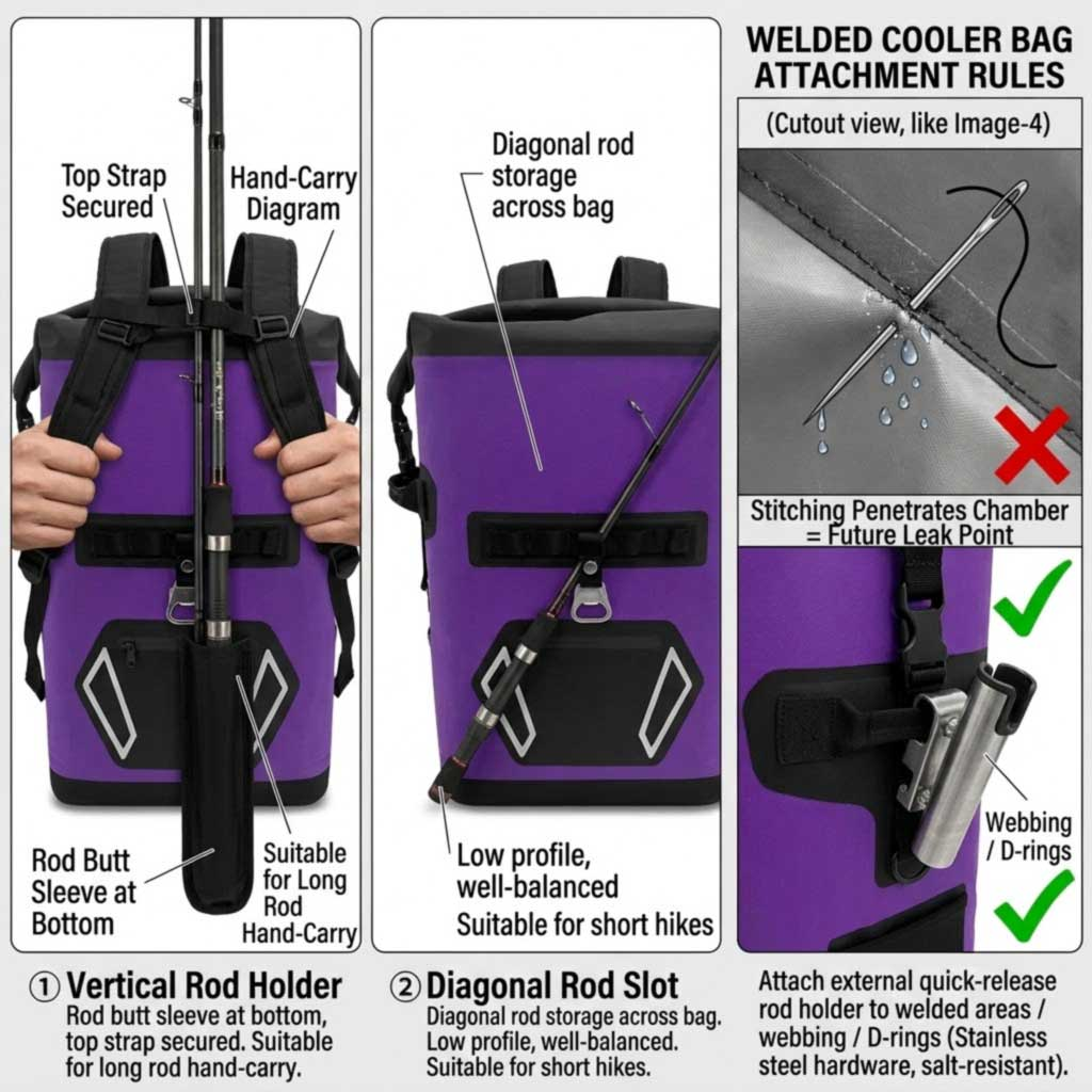 Mga Fishing Cooler Backpack: Sukat, Insulation at Rod-Friendly na Disenyo