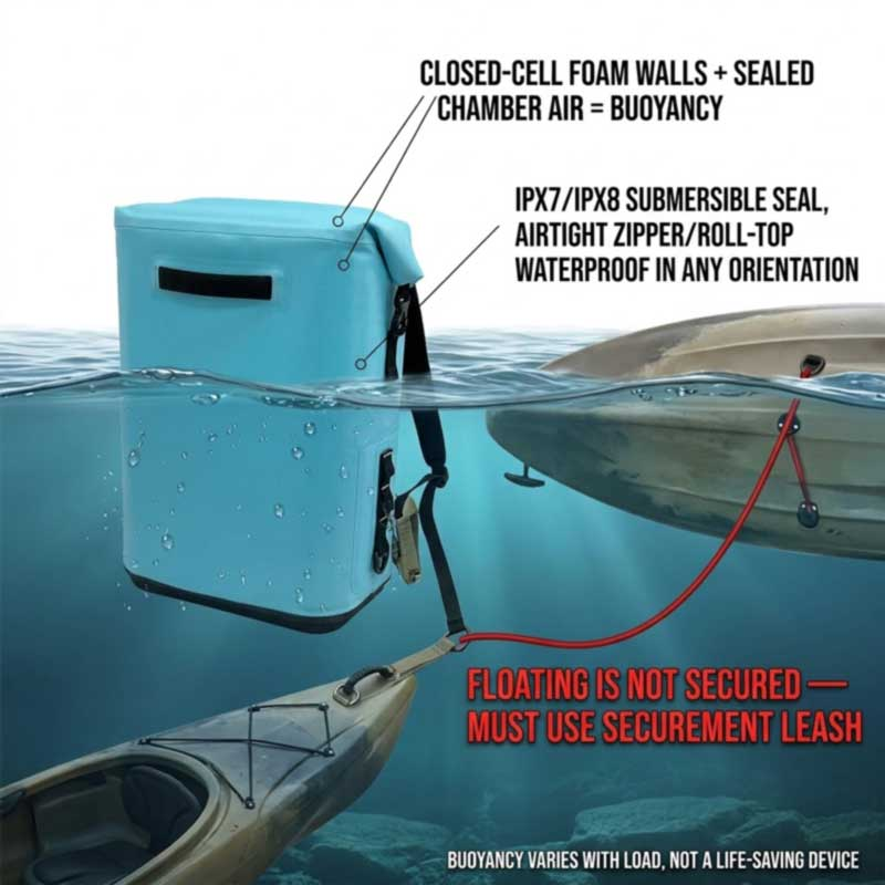 Kayak Cooler Backpacks: Waterproof, Buoyant at Deck-Ready