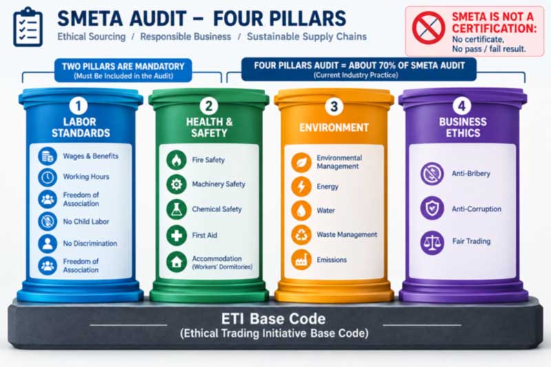 Ipinaliwanag ng SMETA Audit: Ano ang Mangyayari sa Factory Floor Ipinaliwanag ng SMETA Audit: Ano ang Mangyayari sa Factory Floor
